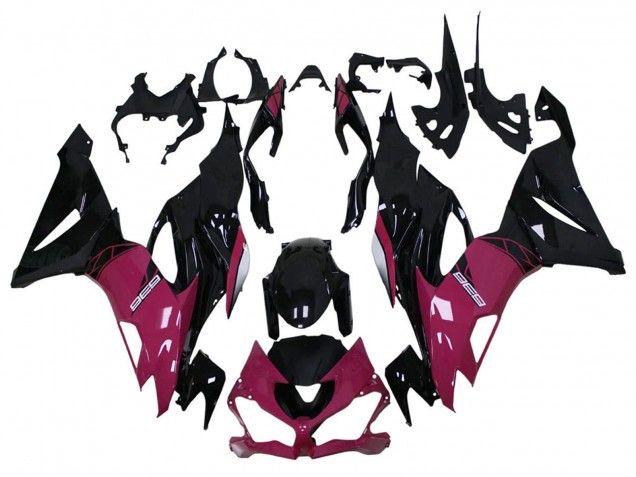 2013-2018 Kawasaki ZX6R Motorcycle Fairing - Purple Glossy Black Australia