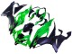 2019-2022 Kawasaki ZX6R Motorcycle Fairings - Green Matte Black Australia