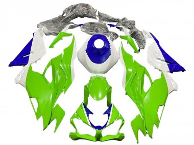 Affordable 2019-2022 Kawasaki ZX6R Motorcycle Fairings - White Blue Green Australia