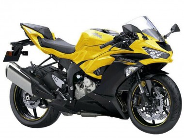 Affordable 2019-2022 Kawasaki ZX6R Motorcycle Fairings - Yellow Matte Black Australia