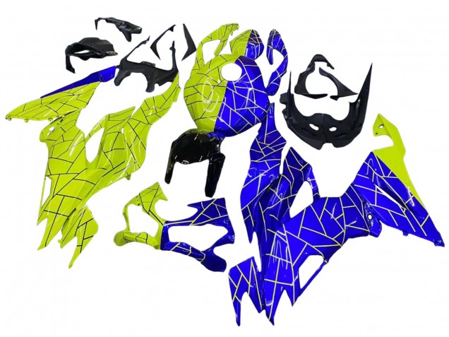 2019-2022 Kawasaki ZX6R Motorcycle Fairings - Blue Yellow Australia