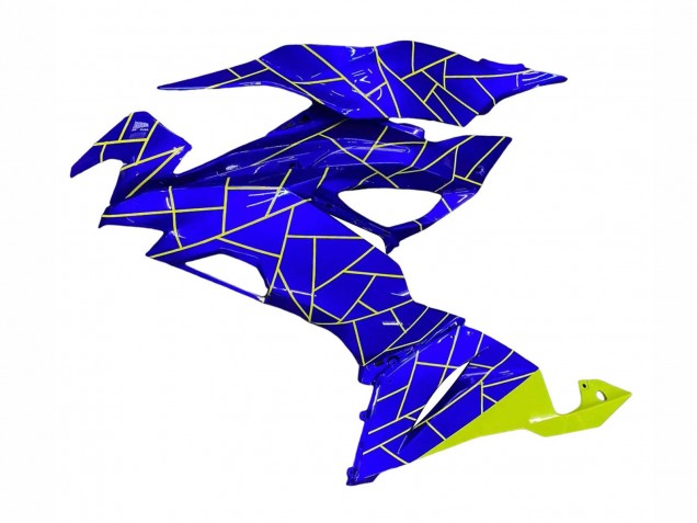 2019-2022 Kawasaki ZX6R Motorcycle Fairings - Blue Yellow Australia