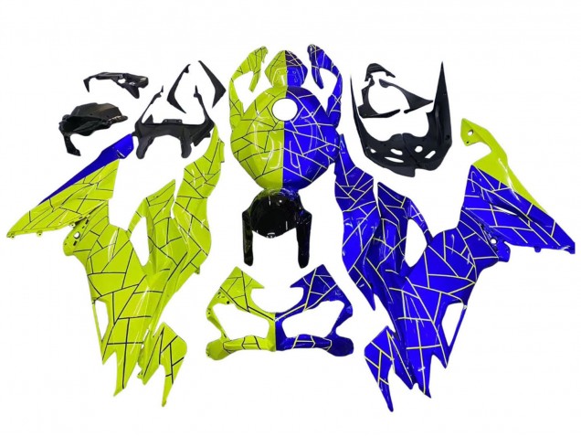 2019-2022 Kawasaki ZX6R Motorcycle Fairings - Blue Yellow Australia