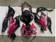 2019-2022 Kawasaki ZX6R Motorcycle Fairings - Glossy Black Pink Ninja Australia