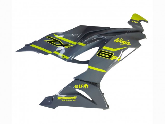 2019-2022 Kawasaki ZX6R Motorcycle Fairings - Nardo Grey Yellow Australia