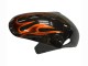 2000-2002 Suzuki GSXR1000 Motorcycle Fairings - Glossy Black Orange Flame Australia