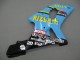 2000-2002 Suzuki GSXR1000 Motorcycle Fairings - Light Blue Yellow Black Motul Rizla Australia