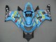 2000-2002 Suzuki GSXR1000 Motorcycle Fairings - Light Blue Yellow Black Motul Rizla Australia