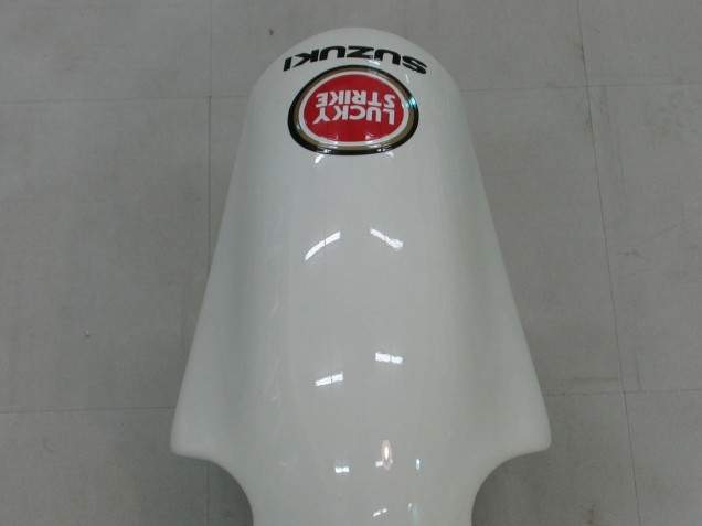 2000-2002 Suzuki GSXR1000 Motorcycle Fairings - White Red Lucky Strike Australia