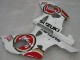 2000-2002 Suzuki GSXR1000 Motorcycle Fairings - White Red Lucky Strike Australia