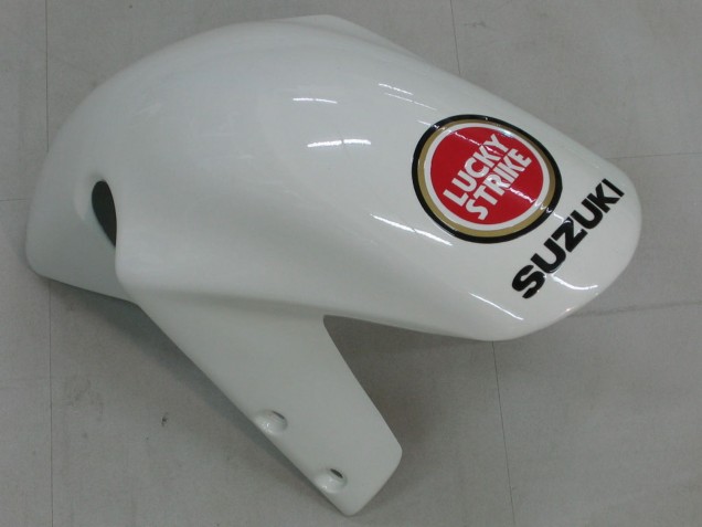 2000-2002 Suzuki GSXR1000 Motorcycle Fairings - White Red Lucky Strike Australia