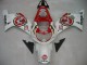 2000-2002 Suzuki GSXR1000 Motorcycle Fairings - White Red Lucky Strike Australia