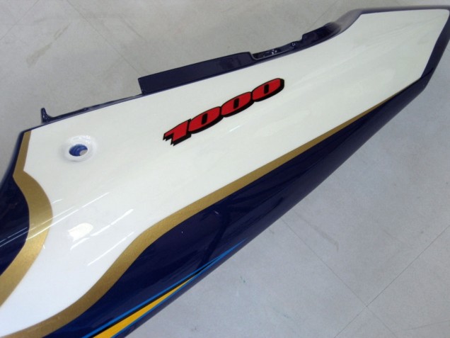 2000-2002 Suzuki GSXR1000 Motorcycle Fairings - Yellow Dark Blue White Motul Corona Australia
