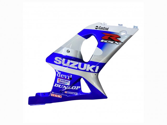 2000-2002 Suzuki GSXR1000 Motorcycle Fairings - Blue White Silver Castrol Dunlop Australia