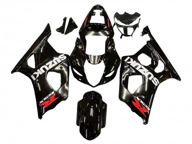 Affordable 2003-2004 Suzuki GSXR 1000 Motorcycle Fairings - Glossy Black White Red Decals Australia