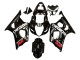 2003-2004 Suzuki GSXR 1000 Motorcycle Fairings - Glossy Black White Red Decals Australia