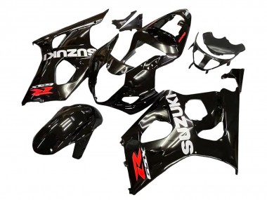 Affordable 2003-2004 Suzuki GSXR 1000 Motorcycle Fairings - Glossy Black White Red Decals Australia