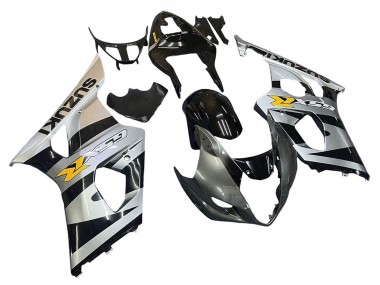 Affordable 2003-2004 Suzuki GSXR 1000 Motorcycle Fairings - Glossy Black Silver Grey Yellow Australia