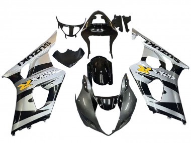 Affordable 2003-2004 Suzuki GSXR 1000 Motorcycle Fairings - Glossy Black Silver Grey Yellow Australia