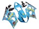 2003-2004 Suzuki GSXR 1000 Motorcycle Fairings - Light Blue Yellow Black Rizla Motul Australia