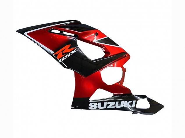 2005-2006 Suzuki GSXR 1000 Motorcycle Fairings - Red Glossy Black Australia