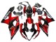 2005-2006 Suzuki GSXR 1000 Motorcycle Fairings - Red Glossy Black Australia