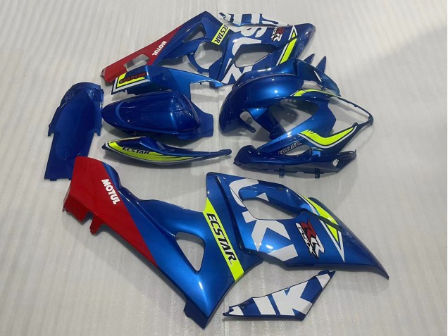 2005-2006 Suzuki GSXR 1000 Motorcycle Fairings - Blue Yellow Red Motul Ecstar Australia