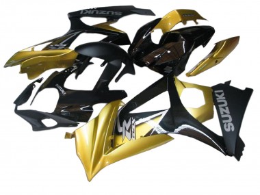 Affordable 2007-2008 Suzuki GSXR 1000 Motorcycle Fairings - Gold Black Silver Decal Australia