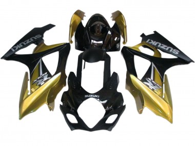 Affordable 2007-2008 Suzuki GSXR 1000 Motorcycle Fairings - Gold Black Silver Decal Australia