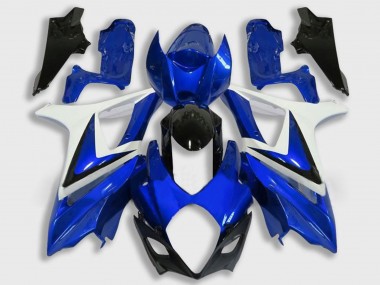 Affordable 2007-2008 Suzuki GSXR 1000 Motorcycle Fairing - White Blue Black Australia