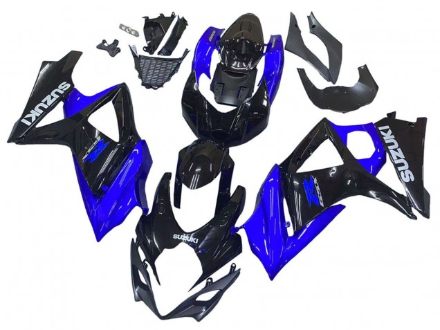 2007-2008 Suzuki GSXR 1000 Motorcycle Fairing Kits - Blue Glossy Black Australia