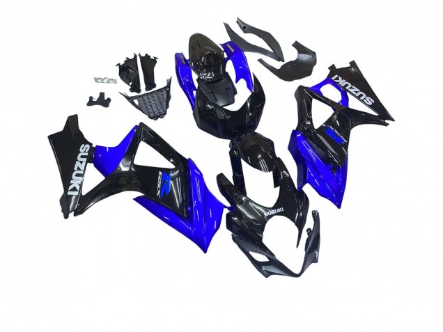 2007-2008 Suzuki GSXR 1000 Motorcycle Fairing Kits - Blue Glossy Black Australia
