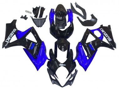 Affordable 2007-2008 Suzuki GSXR 1000 Motorcycle Fairing Kits - Blue Glossy Black Australia