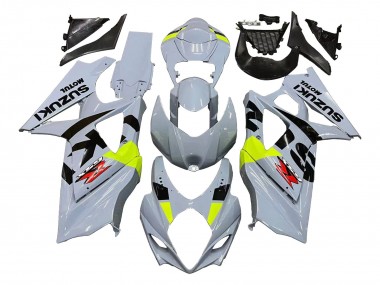 Affordable 2007-2008 Suzuki GSXR 1000 Motorcycle Fairings - Light Grey Green Black Australia