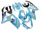 2007-2008 Suzuki GSXR 1000 Motorcycle Fairings - Light Blue Yellow Black Motul Rizla Australia