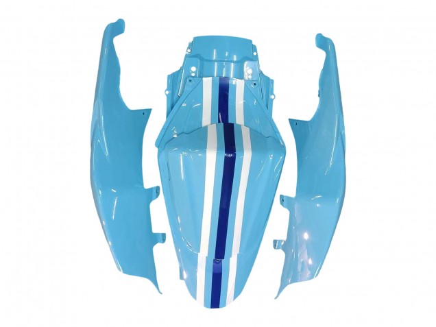 2007-2008 Suzuki GSXR 1000 Motorcycle Fairings - Light Blue Yellow Black Motul Rizla Australia