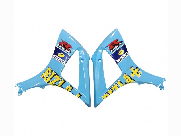 2007-2008 Suzuki GSXR 1000 Motorcycle Fairings - Light Blue Yellow Black Motul Rizla Australia