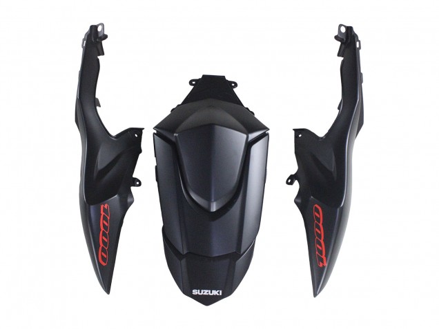 2007-2008 Suzuki GSXR 1000 Motorcycle Fairings - Matte Black Red Decal Australia