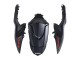 2007-2008 Suzuki GSXR 1000 Motorcycle Fairings - Matte Black Red Decal Australia