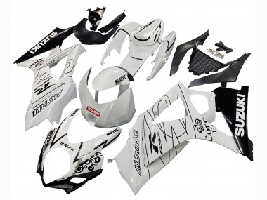 Affordable 2007-2008 Suzuki GSXR 1000 Motorcycle Fairings - White Black Alstare Corona Motul Australia