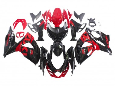 Affordable 2009-2016 Suzuki GSXR 1000 Motorcycle Fairing Kits - Glossy Black Red Australia