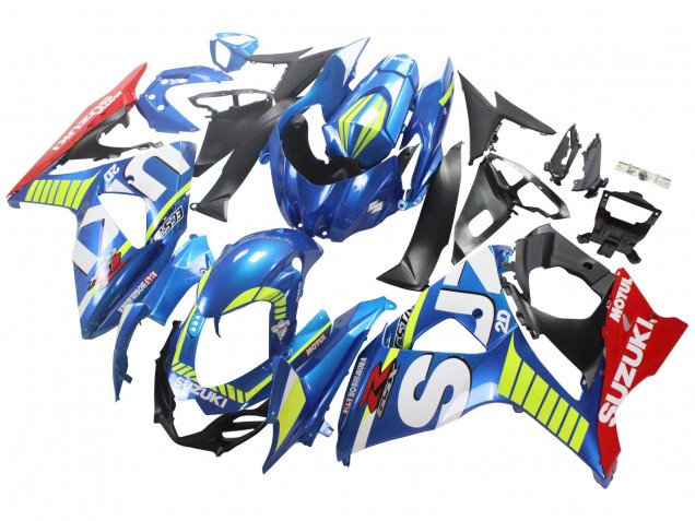2009-2016 Suzuki GSXR 1000 Motorcycle Fairings - Light Blue Green Red Motul Australia