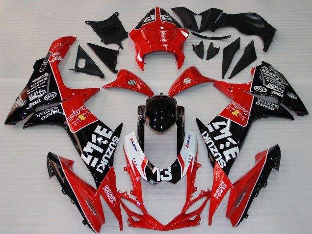 2009-2016 Suzuki GSXR 1000 Motorcycle Fairings - Red Black White 13 Australia