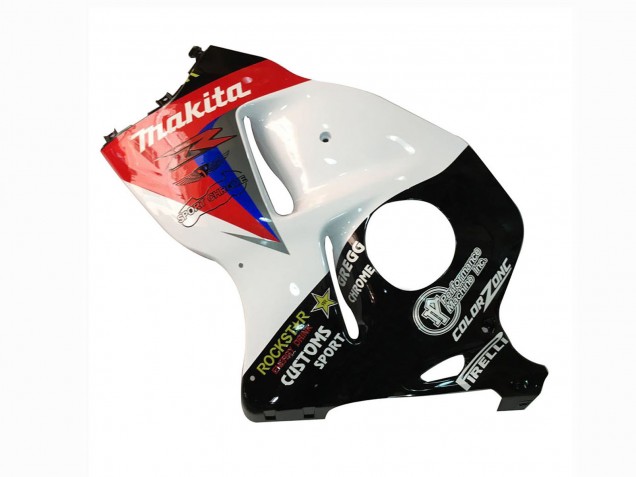 1996-2007 Suzuki GSXR 1300 Hayabusa Motorcycle Fairings - White Blue Red Makita Black Australia