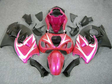 Affordable 1996-2007 Suzuki GSXR 1300 Hayabusa Motorcycle Fairings - Pink White Black Australia