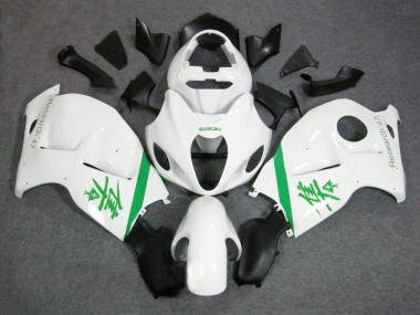 Affordable 1996-2007 Suzuki GSXR 1300 Hayabusa Motorcycle Fairings - White Green Australia