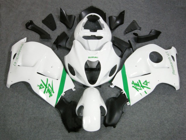 1996-2007 Suzuki GSXR 1300 Hayabusa Motorcycle Fairings - White Green Australia