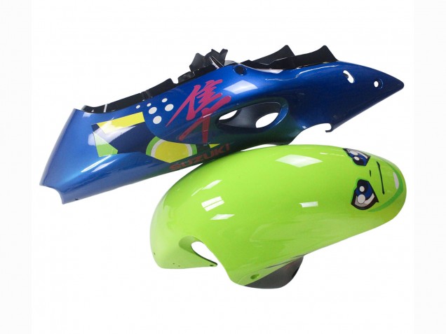1996-2007 Suzuki GSXR 1300 Hayabusa Motorcycle Fairings - Blue Green Shark 46 Australia