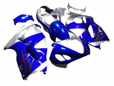 Affordable 1996-2007 Suzuki GSXR 1300 Hayabusa Motorcycle Fairings - Blue Silver Hayabusa Australia