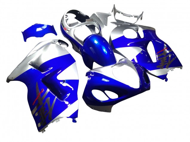 1996-2007 Suzuki GSXR 1300 Hayabusa Motorcycle Fairings - Blue Silver Hayabusa Australia